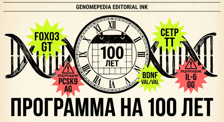 Longevity gene star map
