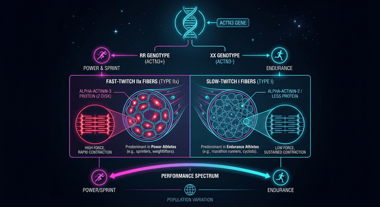 Типы мышечных волокон и варианты ACTN3