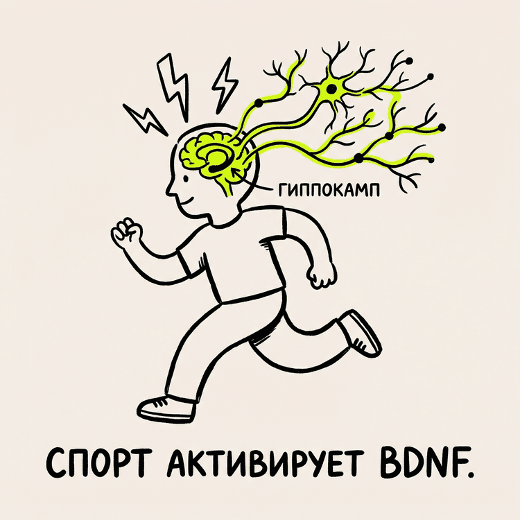 Спорт активирует BDNF