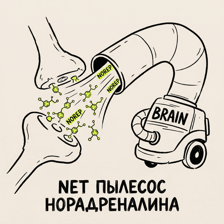 NET - пылесос норадреналина