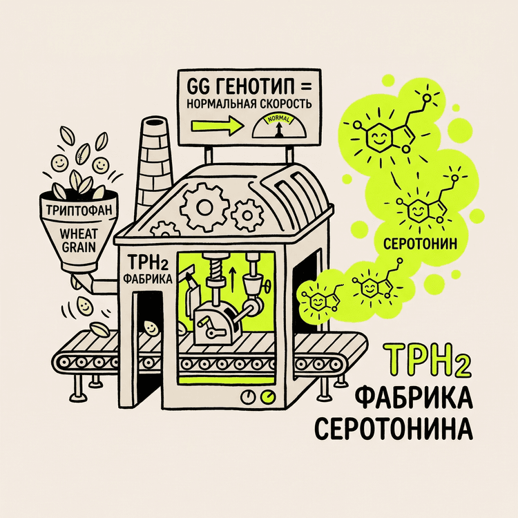 TPH2 - фабрика серотонина