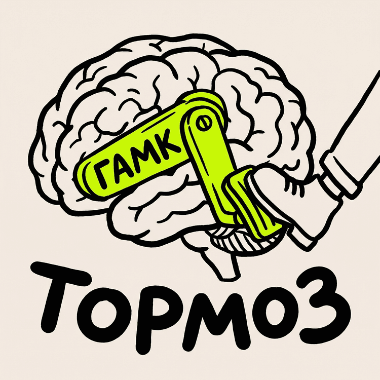 Мозг с тормозным механизмом ГАМК - педаль тормоза